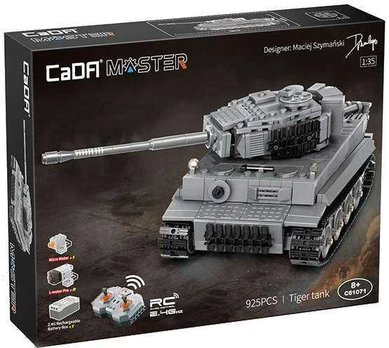 CaDA kaladėlės Nuotolinio valdymo rutulinis tankas Važiuoklė military Tiger Tiger RC 925 dienos
