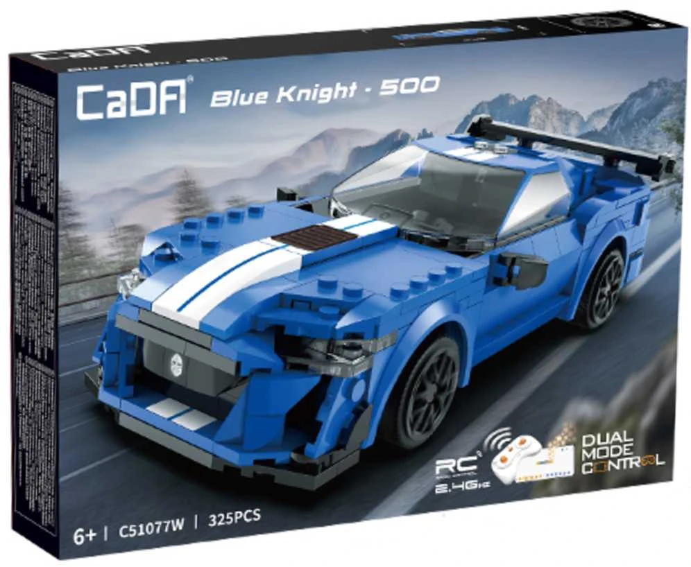 CaDA konstruktorius-nuotoliniu būdu valdomas lenktyninis automobilis „Blue Knight 500“ (C51077W)