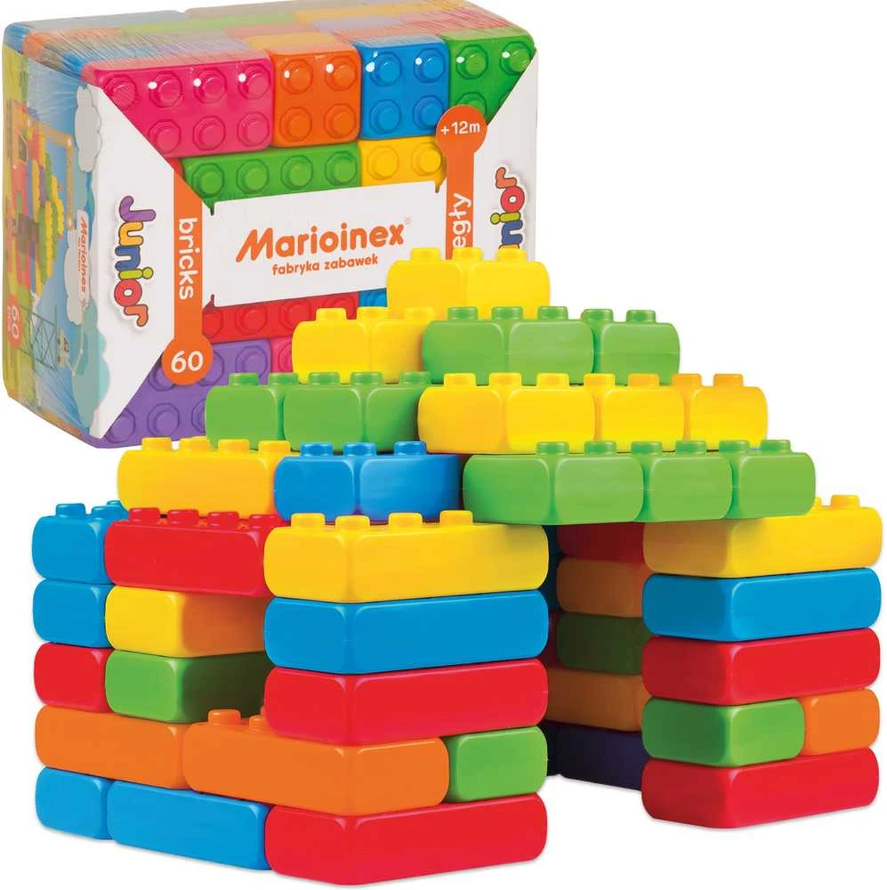 Marioinex Spalvotos plytos junior 60 vnt.