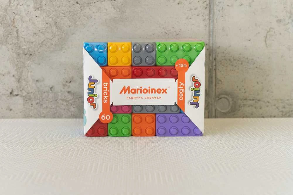 Marioinex Spalvotos plytos junior 60 vnt.