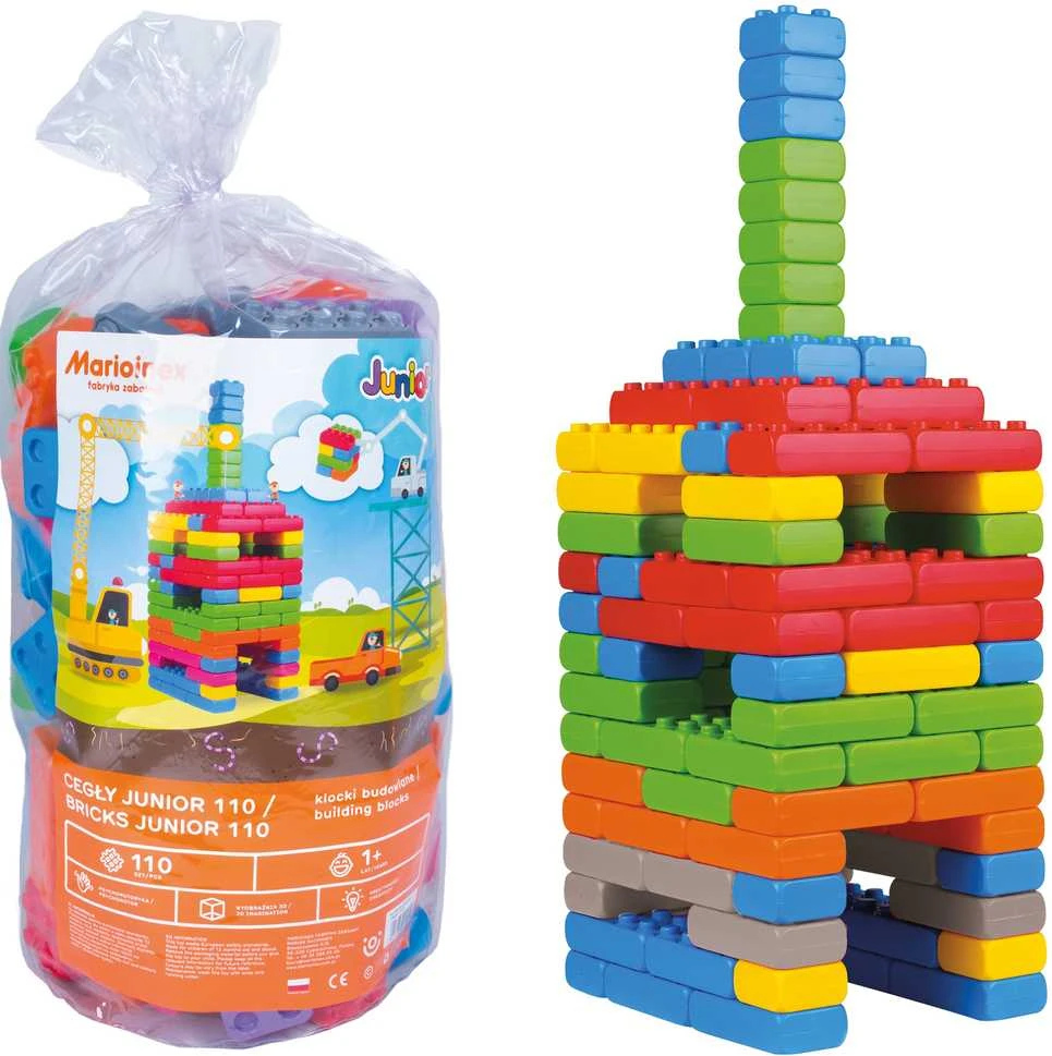 Marioinex Kaladėlės Junior Bricks 901724 , 110 vnt.