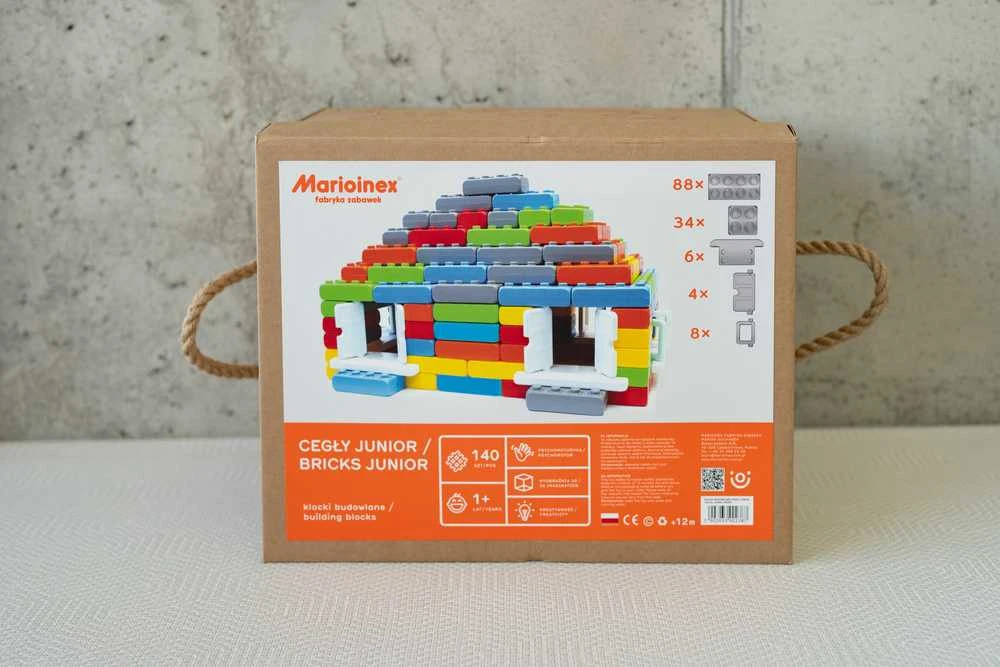 Marioinex Bricks Bricks Junior 140 langai ir durys (902 387)