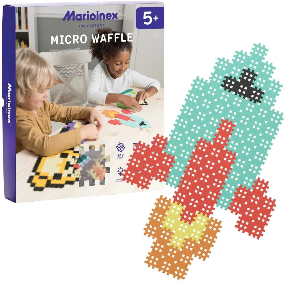 Kaladėlės Marioinex Micro Waffle, 517 vnt.