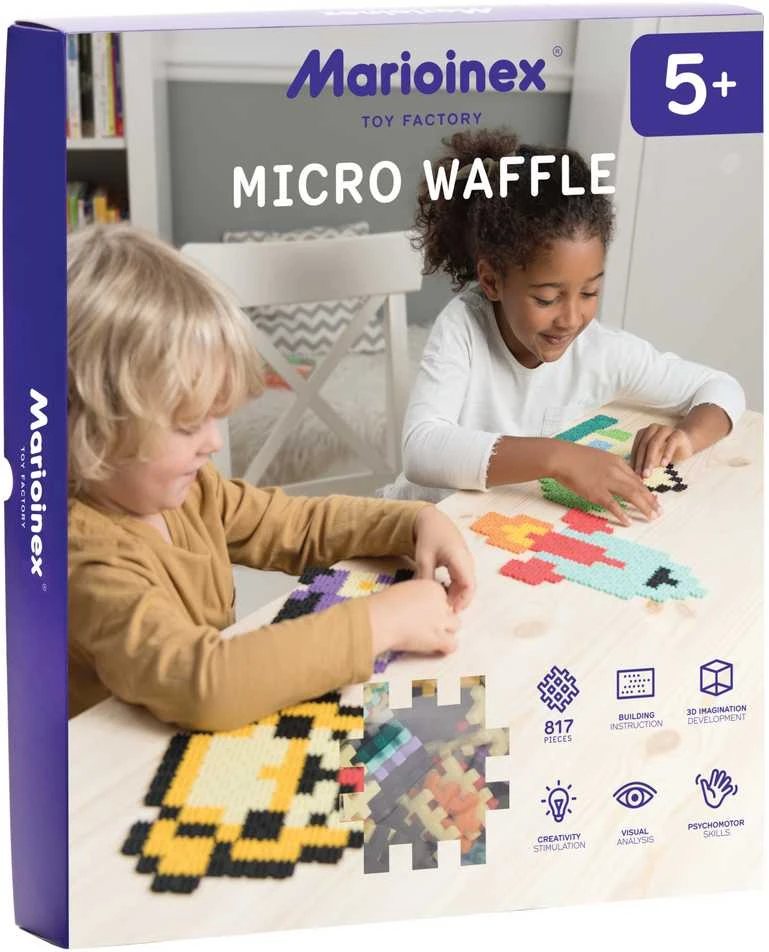 Kaladėlės Marioinex Micro Waffle, 517 vnt.