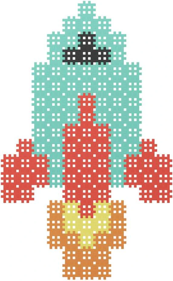 Kaladėlės Marioinex Micro Waffle, 517 vnt.