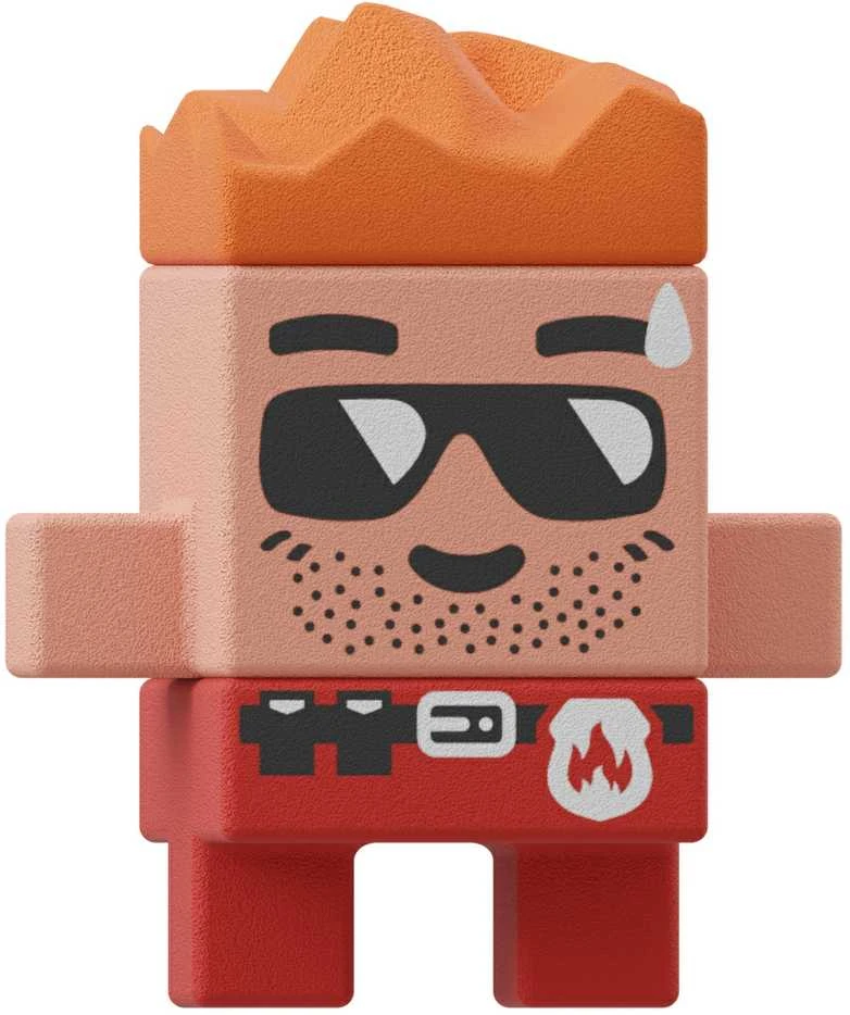 Marioinex Mini Waffle City statybiniai kaladėlės Ugniagesio veiksmas, 148 detalės