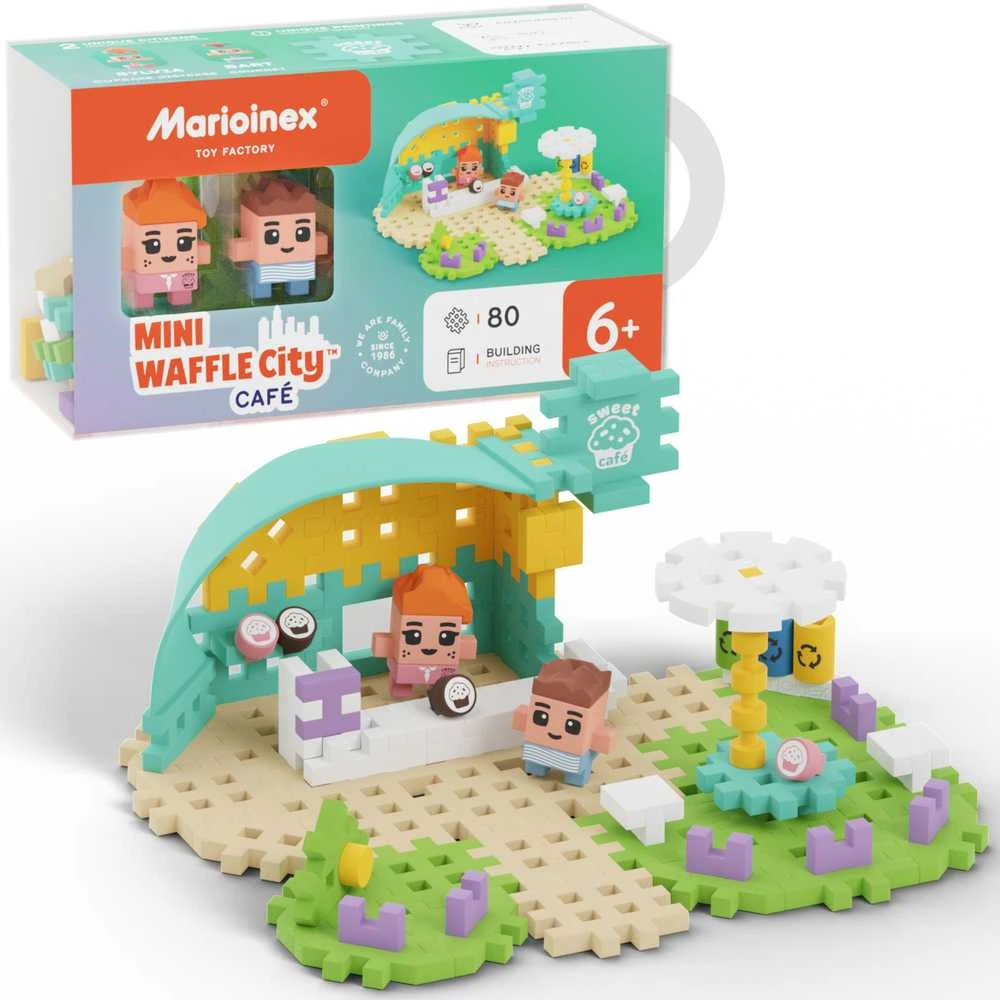 Konstruktorius Marioinex Mini Waffle Kavinė, 80 d.