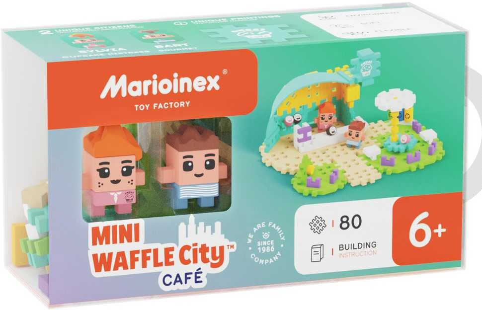 Konstruktorius Marioinex Mini Waffle Kavinė, 80 d.