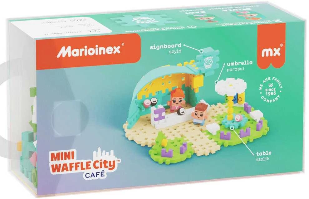 Konstruktorius Marioinex Mini Waffle Kavinė, 80 d.