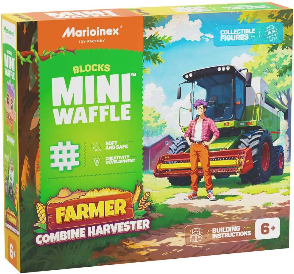 Marioinex *****Waffle Farmer kombaino kaladėlės 50 vnt. 07528