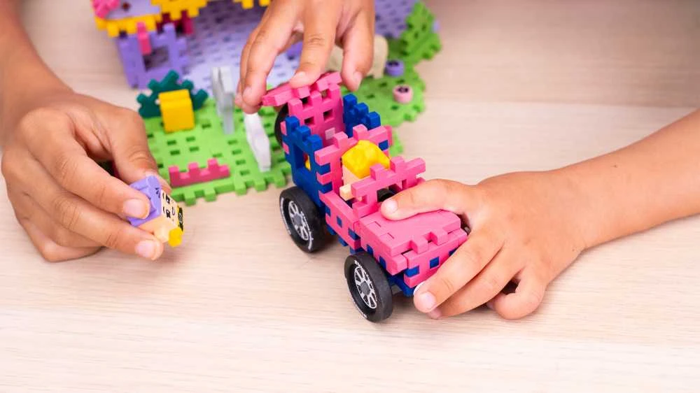 MARIOINEX Mini vaflių ūkelio kaladėlės Žavingas rančas, 112 detalių