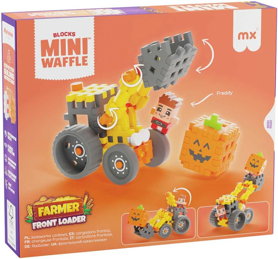 Marioinex *****Vafliniai mini ūkininko kaladėlės, kraunamos iš priekio, 50 vnt., 07481