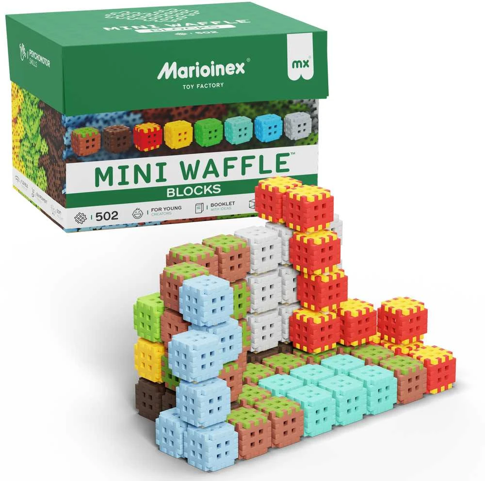 Marioinex mini vaflių kaladėlės, 502 dalys