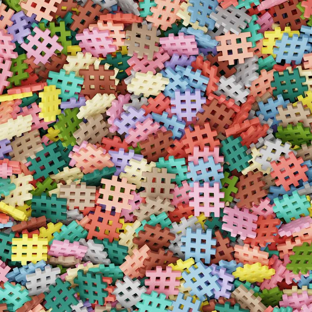 Konstruktorius Waffle Mini Pastel Konstruktorius 500 Elementas