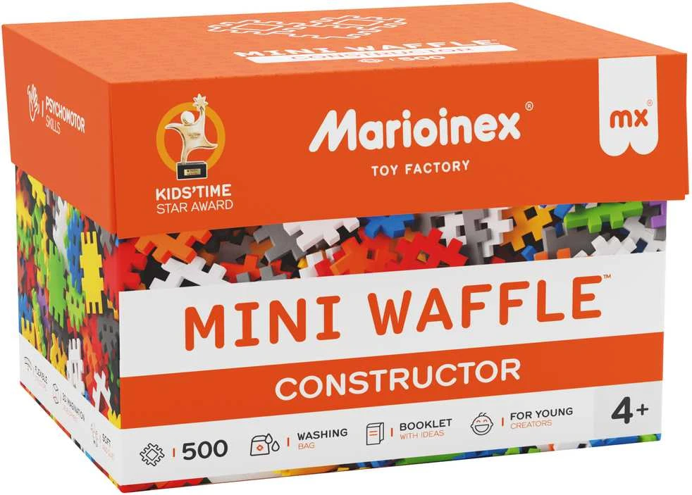 Konstrukciniai blokeliai Mini Waffle Konstruktor, 500 d.