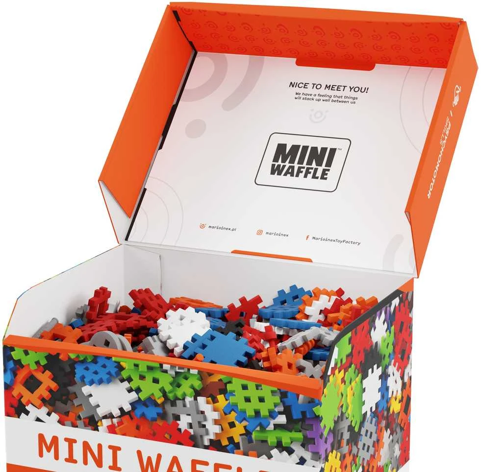 Konstrukciniai blokeliai Mini Waffle Konstruktor, 500 d.