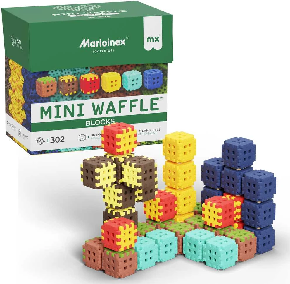 Marioinex mini vaflių konstruktoriaus kaladėlės, 302 dalys