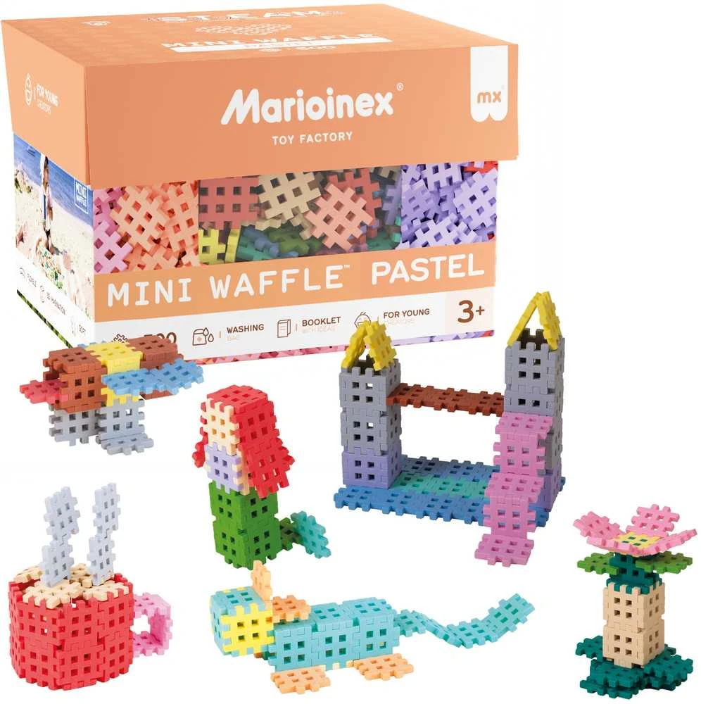 Konstruktorius Waffle Mini Pastel Konstruktorius 500 Elementas