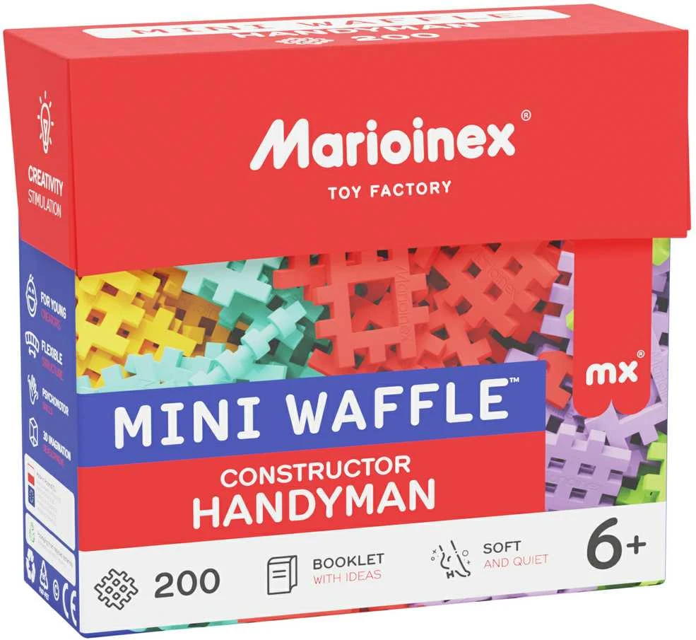Konstruktorius Marioinex Mini Waffle Handyman, 200 d.