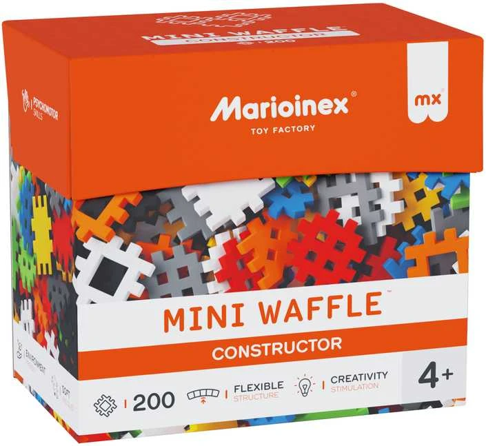 Marioinex mini vaflių konstravimo kaladėlės, 200 detalių