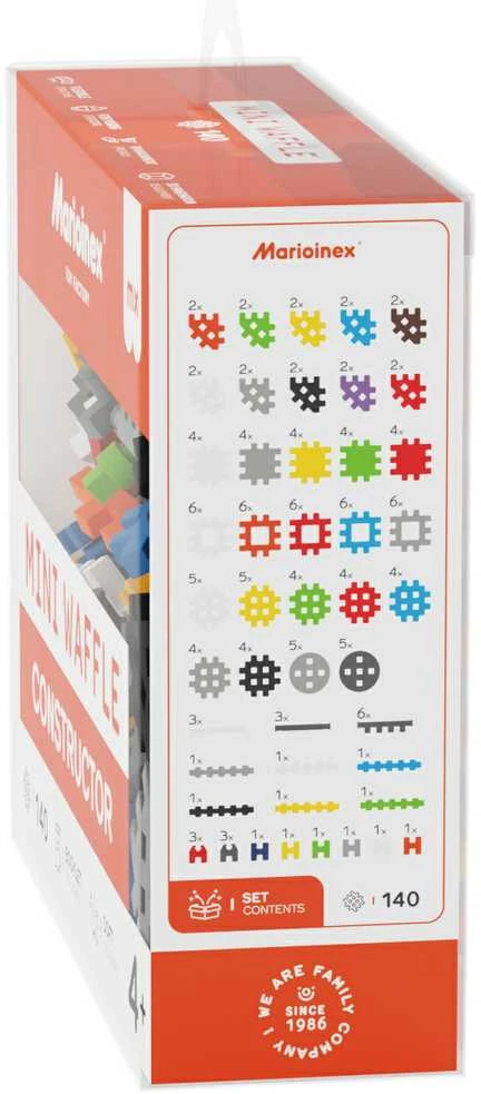 Marioinex Mini vaflinės statybinės plytos 140 vnt.