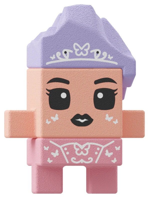 Konstruktorius Marioinex Mini Waffle Princess Karališkas nuotykis, 280 vnt. + figūros, 4 vnt.