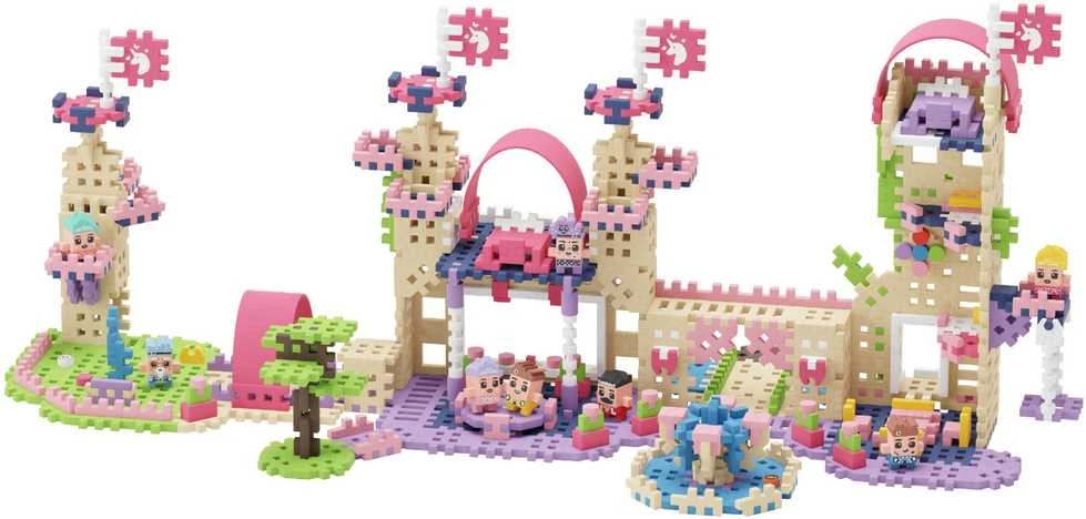 Konstruktorius Marioinex Mini Waffle Princess Karališkas nuotykis, 280 vnt. + figūros, 4 vnt.
