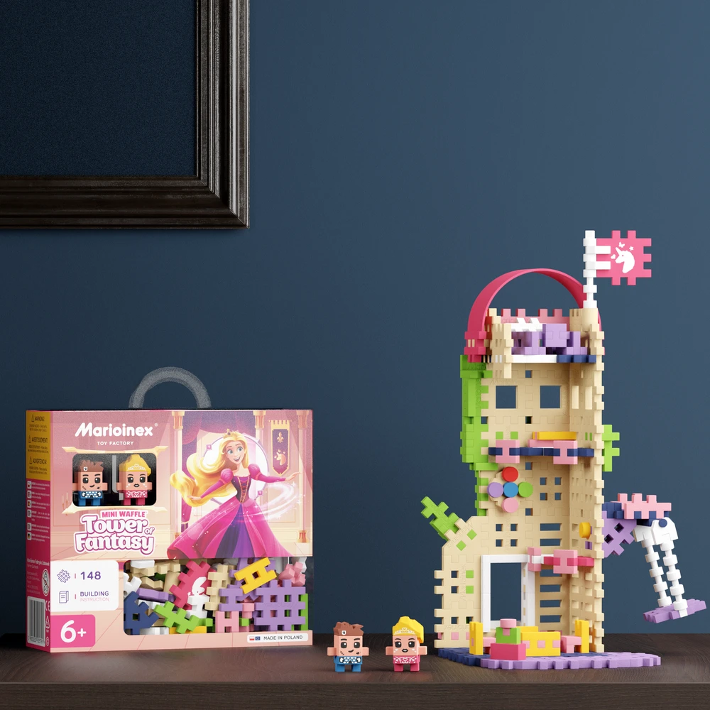 Marioinex Mini vaflių kaladėlės Tower of Fantasy 148 vnt 2 figūrėlės ZA5493