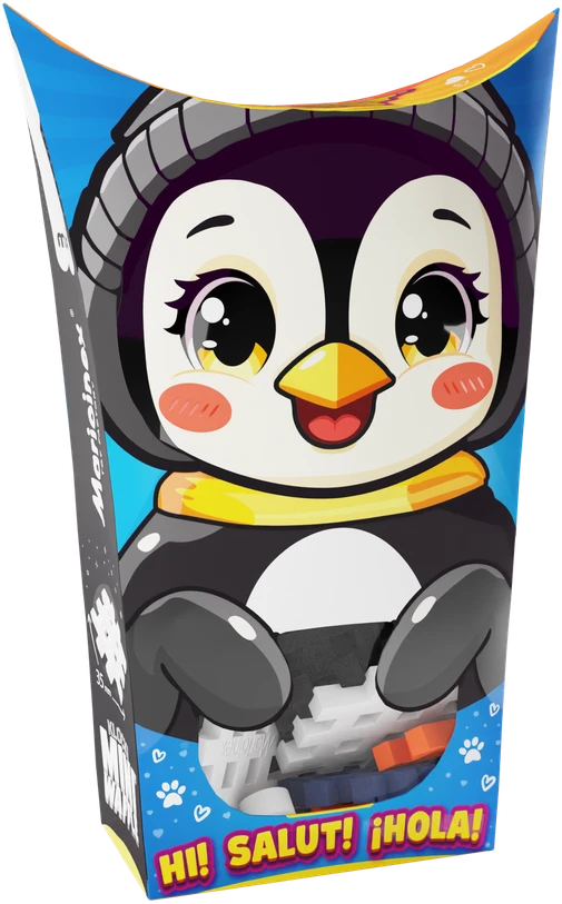 Marioinex *****Klocki waffle mini PocketPets Pingvinas 07153