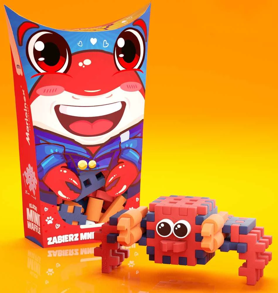 Marioinex *****Vafliniai mini kaladėlės PocketPets Krabas 06897