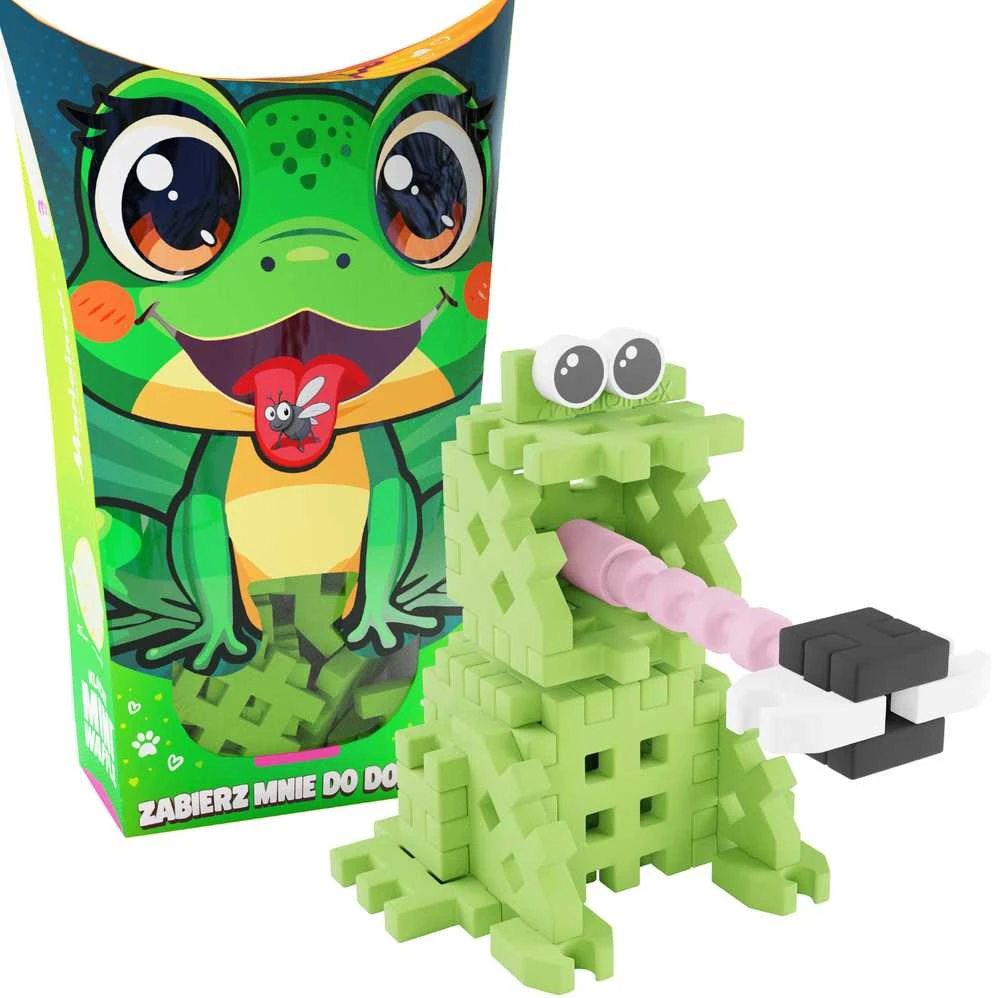 Marioinex *****Vafliniai mini kaladėlės PocketPets Frog 06934