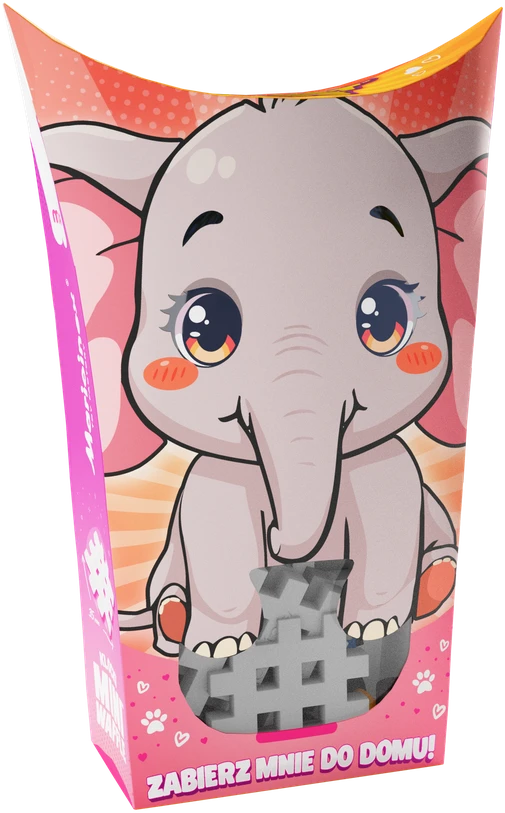 Marioinex *****Vafliniai mini kaladėlės PocketPets Dramblys 07023