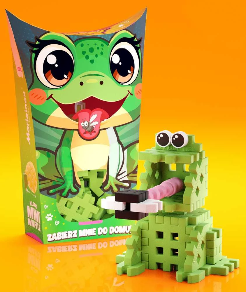 Marioinex *****Vafliniai mini kaladėlės PocketPets Frog 06934