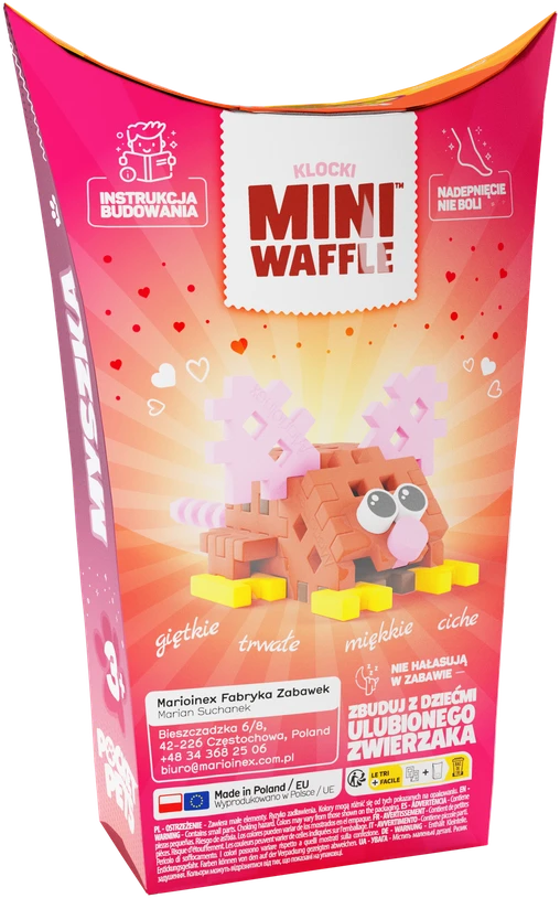 Marioinex *****Klocki waffle mini PocketPets Pelė 06972