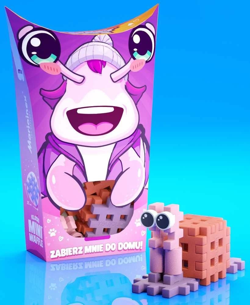 Marioinex *****Vafliniai mini kaladėlės PocketPets sraigė 07146