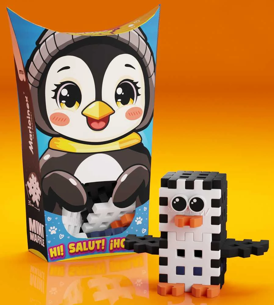 Marioinex *****Klocki waffle mini PocketPets Pingvinas 07153