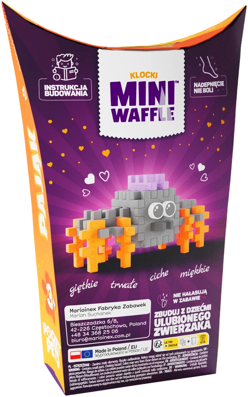 Marioinex *****Vafliniai mini kaladėlės PocketPets Spider 06965