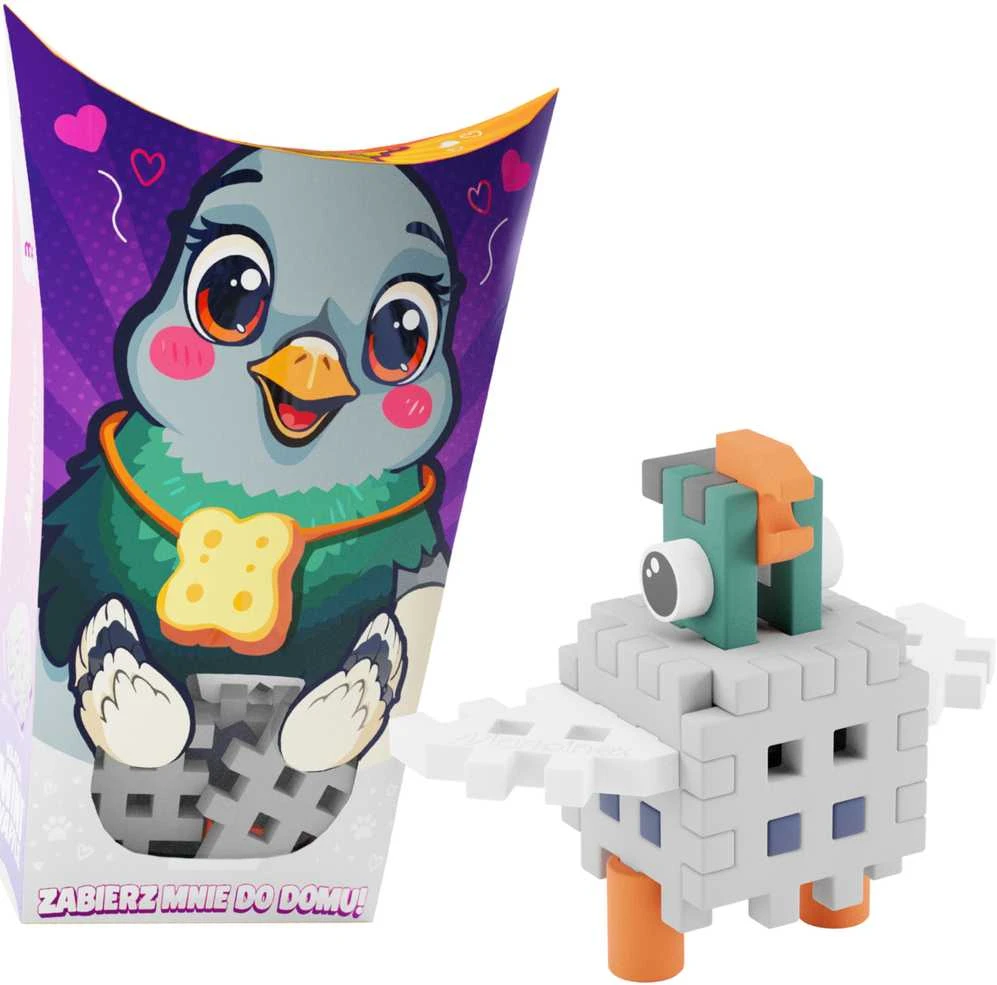 Marioinex Klocki konstrukcyjne Mini Waffle Pocket Pets Gołąb