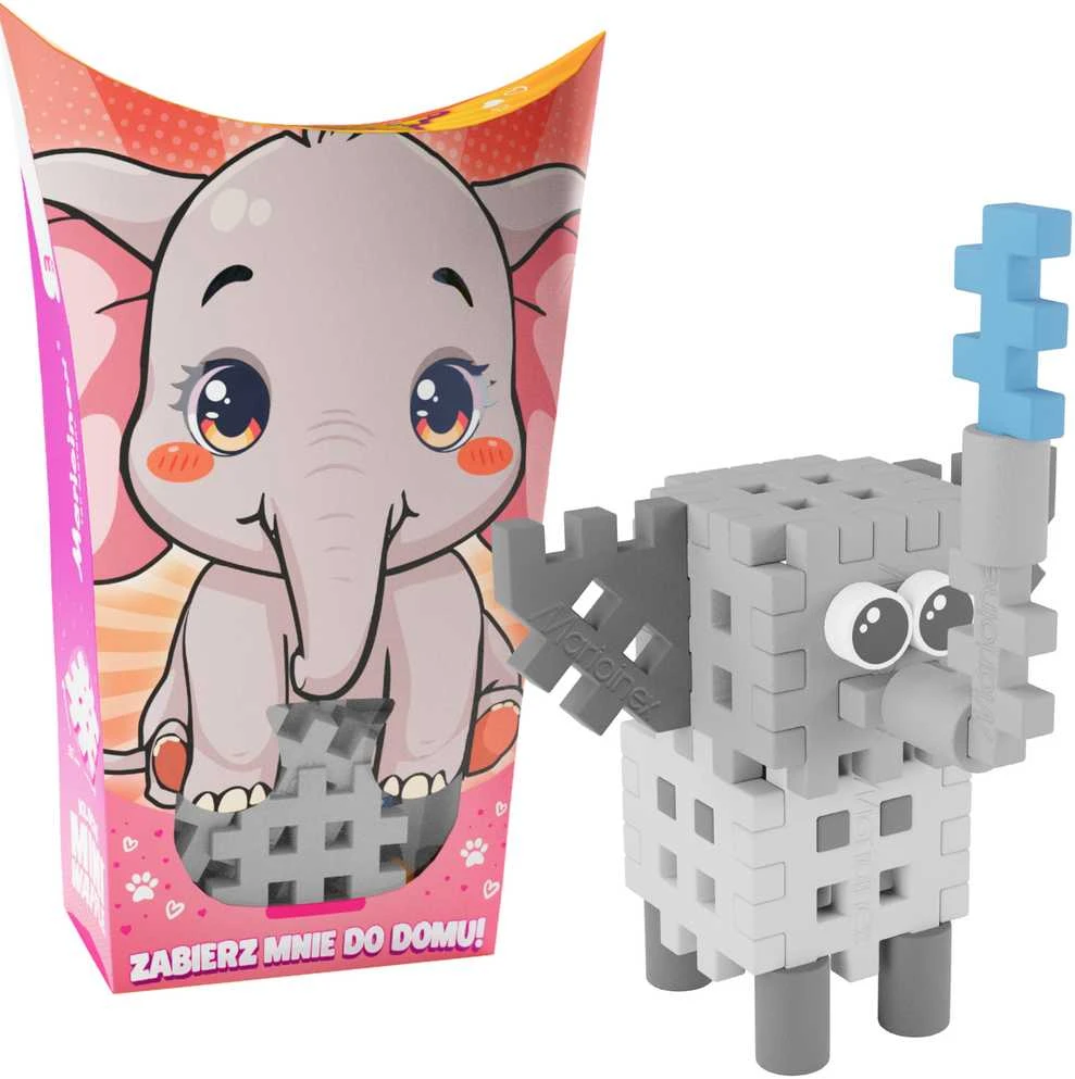 Marioinex *****Vafliniai mini kaladėlės PocketPets Dramblys 07023