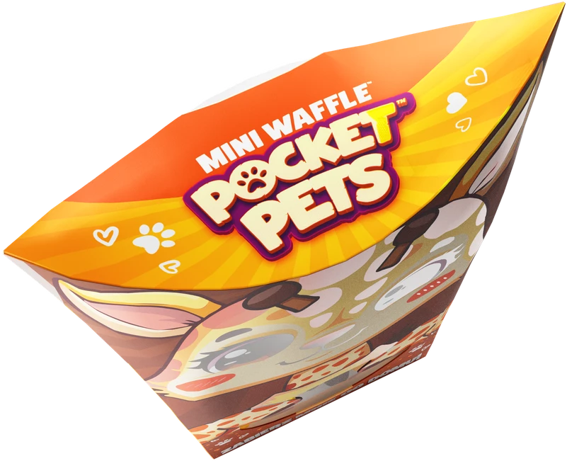Marioinex Mini Waffle Pocket Pets kaladėlės Žirafa 35 vnt. vaikams ZA6660