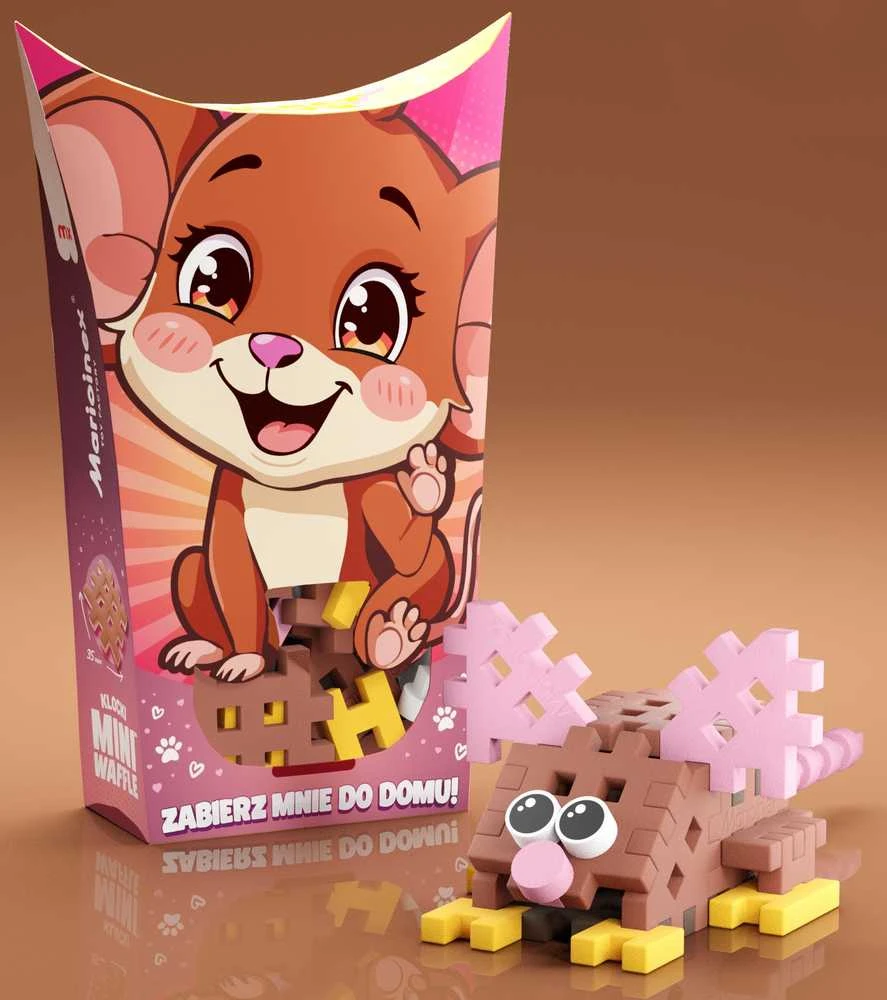 Marioinex *****Klocki waffle mini PocketPets Pelė 06972