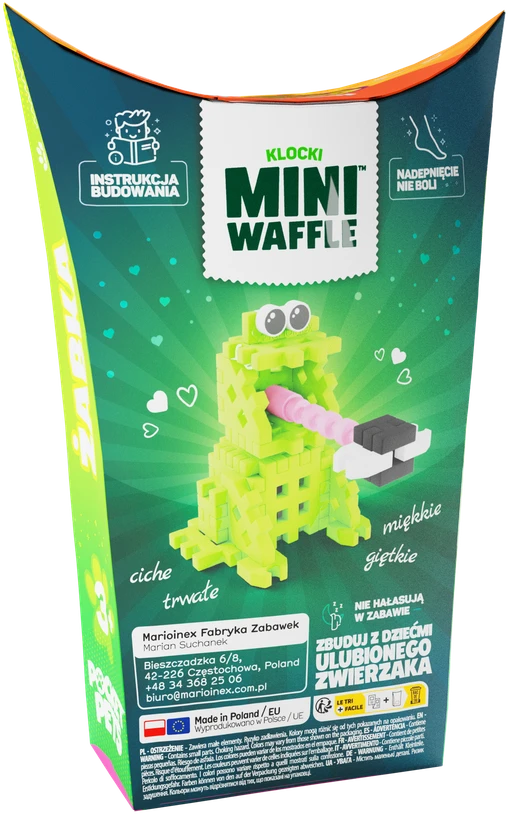 Marioinex *****Vafliniai mini kaladėlės PocketPets Frog 06934