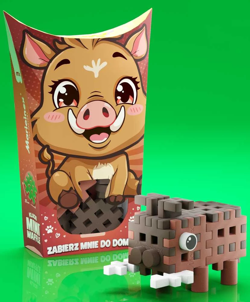 Marioinex *****Vafliniai mini kaladėlės PocketPets Šernas 07016