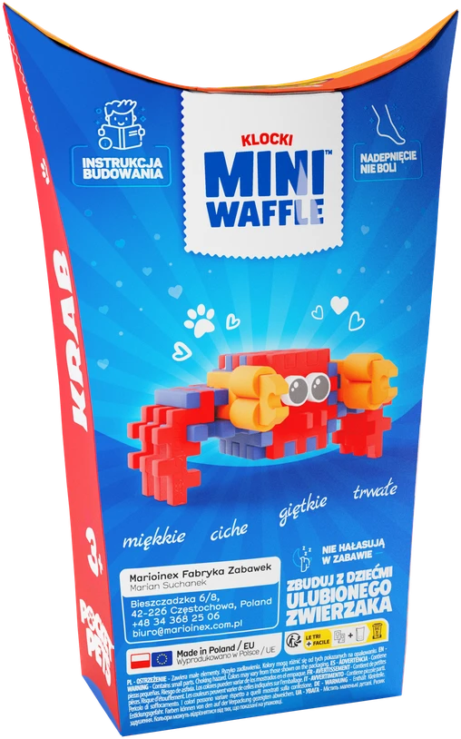 Marioinex *****Vafliniai mini kaladėlės PocketPets Krabas 06897