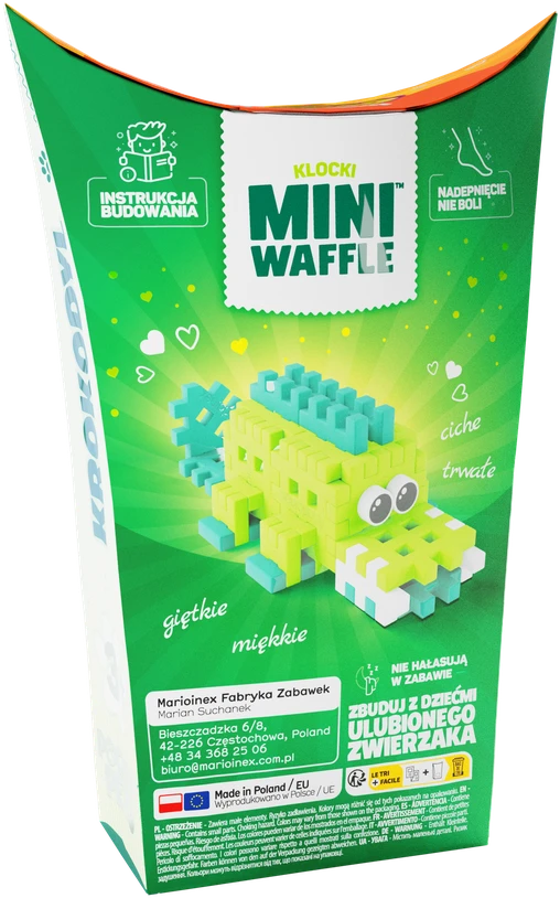 Marioinex Mini Waffle Pocket Pets Šikšnosparnis – kūrybinės kaladėlės vaikams ZA6662