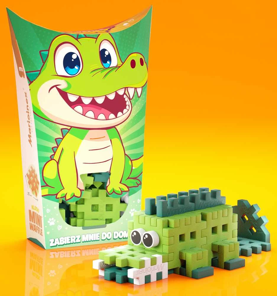 Marioinex Mini Waffle Pocket Pets Šikšnosparnis – kūrybinės kaladėlės vaikams ZA6662