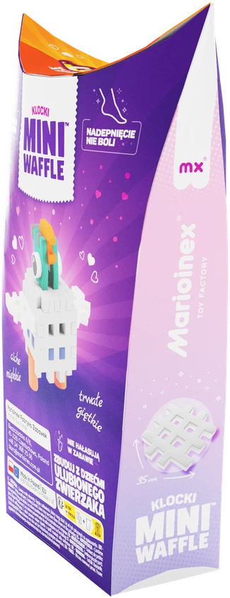 Marioinex Klocki konstrukcyjne Mini Waffle Pocket Pets Gołąb