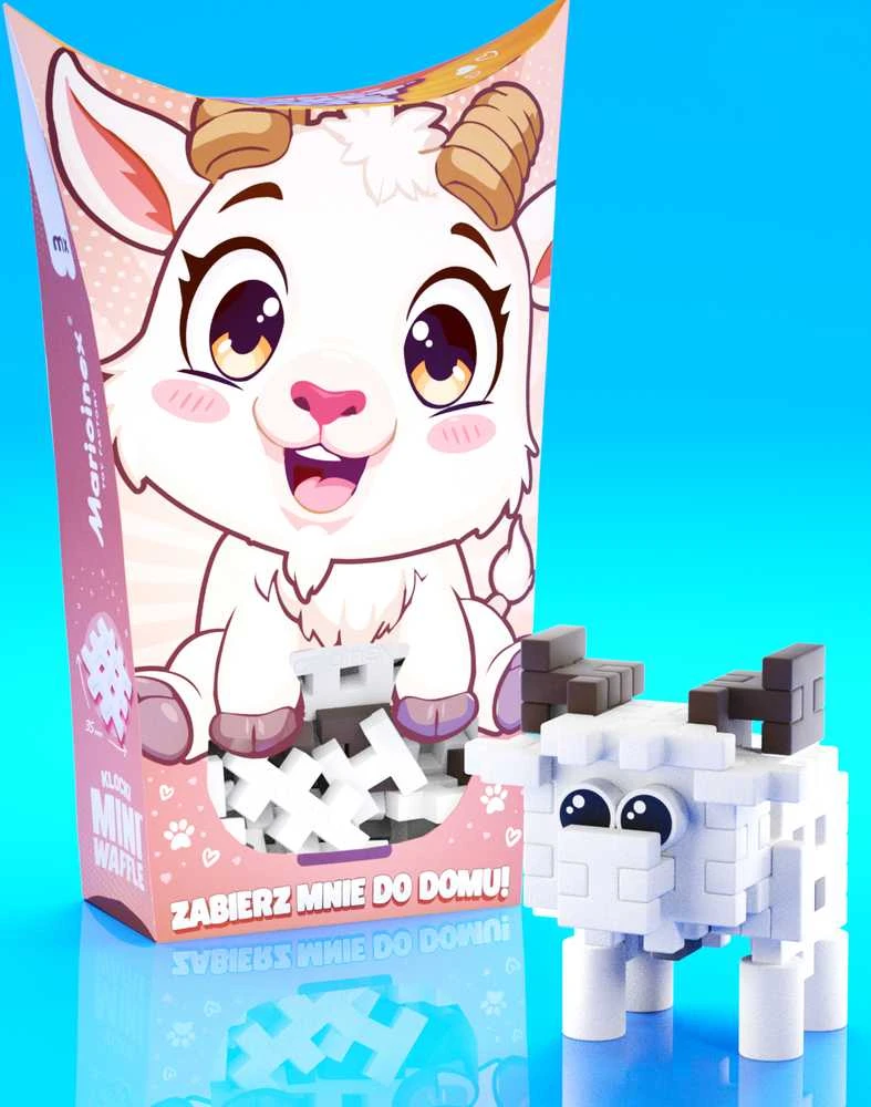 Marioinex *****Vafliniai mini kaladėlės PocketPets Ožka 06941