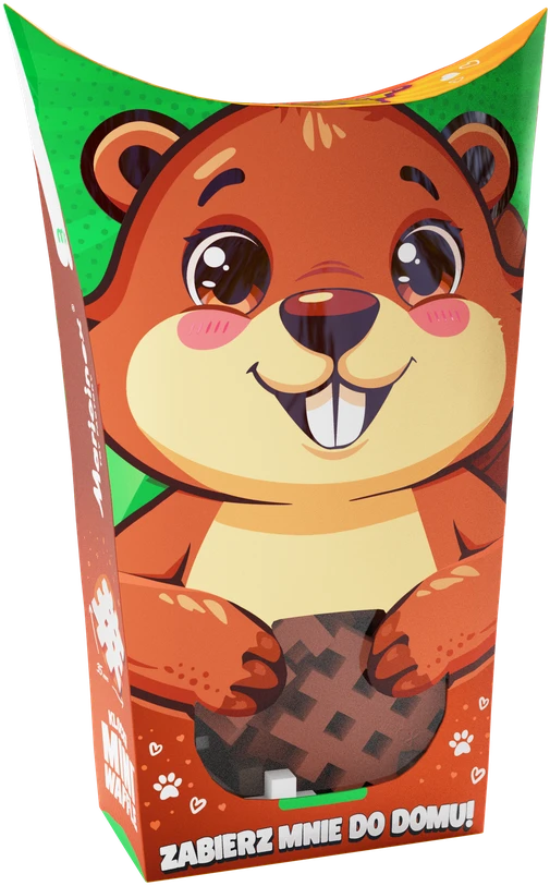 Marioinex *****Vafliniai mini kaladėlės PocketPets Bebras 07061