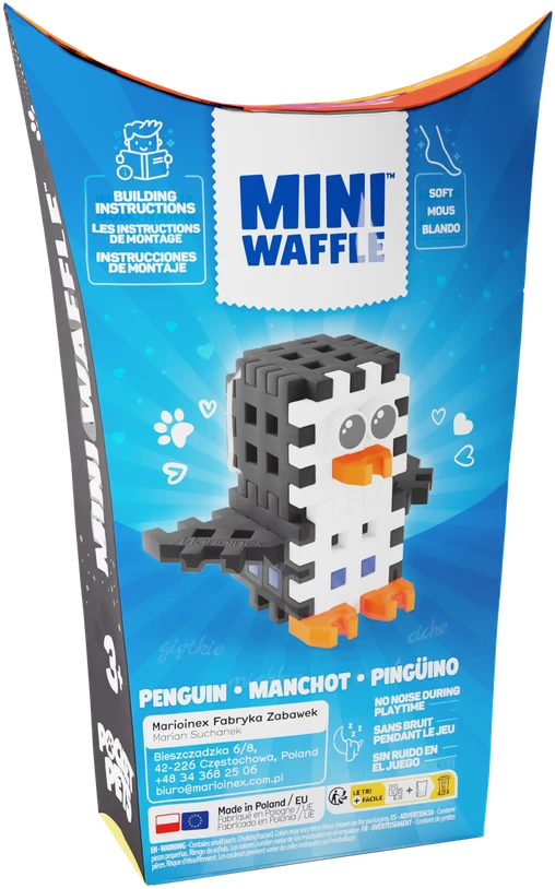 Marioinex *****Klocki waffle mini PocketPets Pingvinas 07153